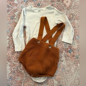 Knit romper photoshoot outfit 12m